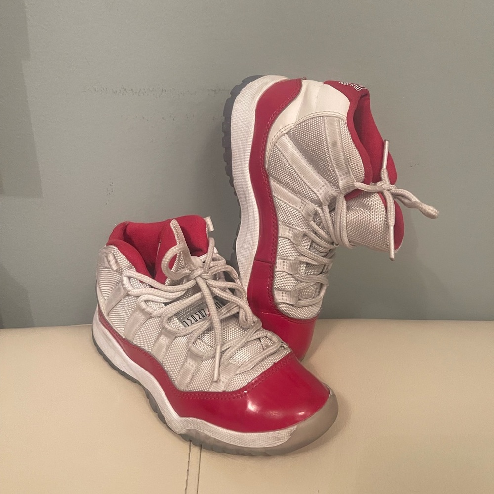 Air Jordan 11 Retro "Cherry" Sneakers Size 13c For 5.5yo Or 6yo Child